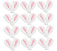 Ciieeo 30pcs Rabbit Ear Hairpin Making Kit Premium Fabric DIY Accessories for Women Adorable Bunny Ears for Hair Clips Crafts and Creative Projects