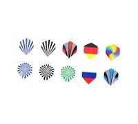 Ciieeo 30pcs Tail Wings Darts Accessories Professional Replacement Wings for Indoor Outdoor Sports Dart Games Style 1