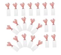 Ciieeo 30pcs Thick Clear Acrylic Place Cards with Ribbon Blank Wedding Seating Tags for Guest Names and Table Numbers Reserved Seating Signs for Party and Event Decorations