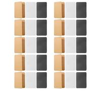 Ciieeo 30pcs Vintage Style DIY Folding Blank Greeting Cards Assorted Colour Paper Pack with Envelopes, Simple Design Message Cards for Parents and Classmates