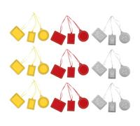 Ciieeo 36pcs Felt Christmas Photo Frames Glitter Mini Hanging Picture Holders for Xmas Tree Decorations Winter Wonderland Decor Holiday Party Keepsake