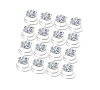 Ciieeo 36pcs Spiral Hair Pins Rhinestone Hair Clips Metal Flexible Fast Easy to Use