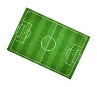 Ciieeo 3D Creative Football Field PVC Doormat Sticker 40x60cm Anti-Skid Stretchable Floor Mat for Living Room and Indoor Home Décor