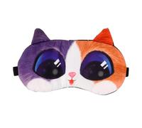Ciieeo 3D Cute Adjustable Cat Eye Sleep Mask for Adults and Teens, Cartoon Animal Sleeping Mask with Light-Blocking Design, Soft Comfortable Eye Patch for Night Rest