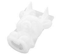 Ciieeo 3D Deer Silicone Epoxy Mold for DIY Fondant Making and Desktop Decor, Non-Stick White Silicone Mold, Easy to Demould, Creative and Delicate Deer Ornament Shape for Crafting