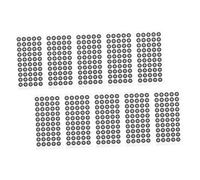 Ciieeo 3d Scanner Reflective Marking Points, Pet Scanning Dots Stickers 12 Sheets 600 Pcs, 6mm Inner Diameter, Accurate Capture, for Education and Design