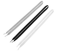 Ciieeo 3pcs 1.2m Satin Ribbon Shoelaces for Women, Fashionable Decorative Shoe Laces in Black, White, and Grey for Casual and Dress Shoes