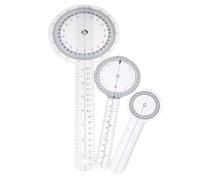 Ciieeo 3Pcs Angle Measurement Rulers Set, Small Plastic Protractors Finger Goniometer for Medical and Office Use, Precision Measuring Tools for Joint and Angle Assessment