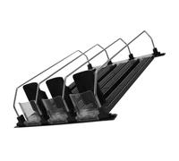 Ciieeo 3pcs Automatic Beverage Pusher for Refrigerators and Grocery Stores with Abs and Stainless Steel Construction, Arc-Shaped Front Block Design, Self-Replenishment Feature and No Need