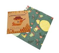 Ciieeo 3pcs Beewax Wraps Kitchen Reusable Food Beeswax Preservation Wraps for Bowl Home Sustainable Washable