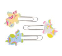Ciieeo 3pcs Binder Clips Animal Paper Clips 2.55x1.38x0.39in Creative Cute Won't Damage Book Pages Reliable for Tasks Home Use Essential Accessory for Teachers and Office Workers