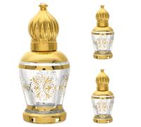 Ciieeo 3pcs Essential Oil Roller Bottles Refillable for Travel Glass Small Portable Perfume Bottles for Essential Oils