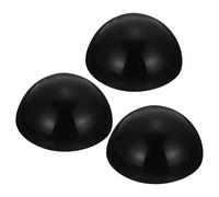 Ciieeo 3pcs Ethereal Tongue Drum Support Foot Pads Black Silicone Anti-slip Music Instrument Accessories for Steel Drum Stability