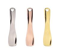 Ciieeo 3pcs Face Mask Spoon Makeup Spatulas Zinc Alloy Multi-function Skin Caring Tool Follows Eye Shape Massage The Eye Great Gift for Valentine's Day and Birthday