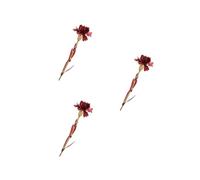 Ciieeo 3pcs Gold Foil Artificial Carnation Flower in Luxury Box for Mom Mother's Day Thanksgiving Birthday Everlasting Bloom with Life-like Design