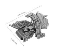 Ciieeo 3pcs Guardian Angel Visor Clip for Car Visor and Rearview Mirror, Silver Alloy with Polished Metal, Sturdy Travel Protection Accessory for Road Trip and Family Friends