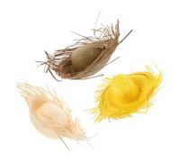 Ciieeo 3pcs Hawaiian Straw Hats Handwoven Handcrafted Sun Protection Unisex Beach Hat with Festive Flair and Authentic Summer Style for Tiki Parties and Family Getaways