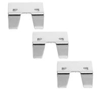 Ciieeo 3pcs Heavy Duty Double Rope Clamps Iron Wire Cable Clips for 14-16mm Ropes Suitable for Pet Leashes Marine Use and Fasteners