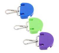 Ciieeo 3pcs Kayak Gear Mounting Clips, Plastic Multi-use Kayak Cargo Clip System with Quick Carabiner for Secure Gear Attachment on Bungee Cord, for Water Adventures