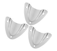 Ciieeo 3pcs Marine Stainless Steel Clamshell Wire Vent Covers for Boat Cable Management, Boat Drain and Air Vent Covers, Corrosion-resistant Marine Hardware for Sailing and Boating