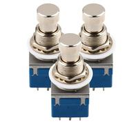 Ciieeo 3pcs Metal Pedal Switch Caps for Bass and Electronic Instruments with Impact and Wear Resistance, Seamless Transitions, Suitable for Venues and Different Music Styles