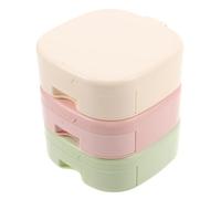 Ciieeo 3pcs Portable Make up Travel Case with Mirror and Drawer Design, Plastic and Glass Vanity Organizer for Women, Easy to Move, Versatile Material, for Professional Use and Travel