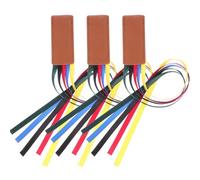 Ciieeo 3pcs Pu Leather Ribbon Book Page Markers Set, Silk Ribbon Bookmarks for Bible Reading, Colorful Page Markers for Books and Office Use