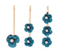 Ciieeo 3pcs Rose Hair Pin Rose Hair Accessories Elegant Silk Cloth Flower Design Easy to Wear Romantic Style for Women and Teens Honeymoons Beach Weddings