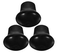 Ciieeo 3pcs Rubber Feet Replacement for Snare Drum Stand and Drum Rack Easy Installation Anti-slip Sturdy Caps in Black