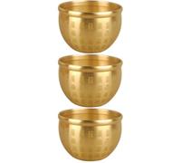 Ciieeo 3pcs Small Treasure Basin Fortune Bowl Wealth Luck Bowl Offering Table Centerpiece Decorative for Home Garden Adornment