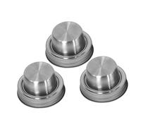 Ciieeo 3pcs Stainless Steel Jar Shaker Lids for Mason Jars Wide Mouth Lids Reusable for Spices Sugar Salt Peppers