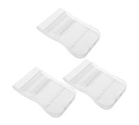 Ciieeo 3pcs Water Flosser Tips Storage Case Compact Organizer for Oral Care Nozzle Holders Travel-Friendly Compatible with Waterpik Transparent Dental Irrigator Tips Box