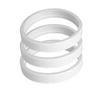 Ciieeo 3pcs White Rubber Replacement Tires for C-10 Pool Cleaning Robot Compatible Pool Cleaner Accessories Sturdy Swimming Tire Set for Automatic Maintenance