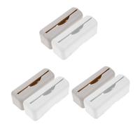 Ciieeo 3sets Waste Bag Organizer Wall-Mounted Plastic Bag Holder Over The Door Storage Wall Mounted 2pcs*3