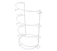 Ciieeo 4-Layer White Headband Display Stand Jewelry Organizer Tower for Hair Crowns and Accessories Storage Rack Suitable for Home and Retail Use