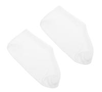 Ciieeo 4 Pairs Moisturizing Anti-Slip Socks for Cracked Dry Skin Repair, Elastic Cotton Spandex Foot Protection Covers, Skin-Friendly Yoga and Floor Socks in White, Suitable for Foot Care