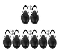 Ciieeo 4 Pairs of Steel Toe Cap Safety Overshoe with Adjustable Strap Non-Slip Sole for Men and Women Construction Sites Workshops Size EUR 36-46