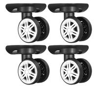 Ciieeo 4 Pcs Swivel Luggage Wheels Replacement with Double Row Wheels Sturdy Tpe and Pp Material Universal Compatibility for Travel Suitcases