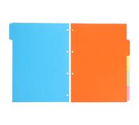 Ciieeo 4 Sets Binder Tabs Notebook Dividers A4 Size Assorted Color Dutch Paper Practical Time-Saving Stylish Look for Daily Use with Journals and Books Random Color