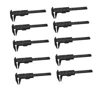 Ciieeo 40pcs Dual Scale Mini Plastic Caliper for Students and Office Use Lightweight Precision Sliding Gauge with Metric and Imperial Measurements Portable Engineering Measuring Tool