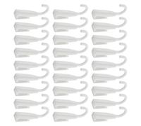 Ciieeo 40pcs Plastic J Hooks for Kitchen Utensils with Maximized Vertical Storage and Flexible Mobility Design, White the Door Hanger Hook for Garage and Kitchen Organization