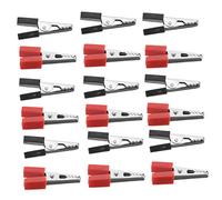 Ciieeo 40pcs Small Alligator Clip Battery Clips Electrical Test Leads Metal Alligator Clamps Red Black for Automotive Home Soldering and Electrical Testing