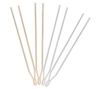 Ciieeo 4pcs 125mm DIY Hair Stick Tools Ancient Style Y-shaped Hairpin Main Bodies Color-retaining Gold and Silver Hair Embellishments for Women’s Traditional Styling