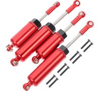 Ciieeo 4pcs Aluminum Alloy Rc Car Shock Absorbers Replacement Dampers with Sturdy Shell Design for Front and Rear Suspension, Suitable for Rc Car Models