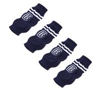 Ciieeo 4pcs Anti-slip Dog Leg Sleeves for Small Dogs and Cats, Blue Cotton Elastic Fabric Socks with Warm Comfortable Fit, Protective Leg Cover for Outdoor Activities