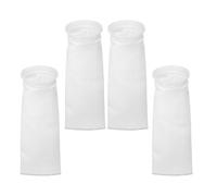 Ciieeo 4pcs Aquarium Filtering Sock Made of Polypropylene Plastic Ring, Designed for Saltwater and Freshwater Tanks, Intercepts Leftover Feed and Large Floating Particles, Suitable