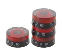 Ciieeo 4pcs Black Plastic Guitar Volume and Tone Control Knobs Replacement for Electric Guitar and Bass with Precision Adjustment and Universal Compatibility for DIY Repairs