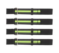 Ciieeo 4Pcs Black Ski Binding Brake Straps Adjustable Snowboard Brake Retainer Bands Replacement Ski Wraps for Winter Sports Equipment and Outdoor Use