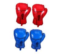 Ciieeo 4pcs Boxing Glove Balloons Fun Wrestling Theme Party Decorations Easy Setup for Indoor Outdoor Sport Birthday Celebrations for Fight Parties