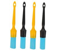 Ciieeo 4pcs Car Engine Cleaning Brush with Ergonomic Handles Nylon Bristle Car Detailing Brushes for Grille Wheels Interior Exterior Hard Bristles for Efficient Auto Maintenance
